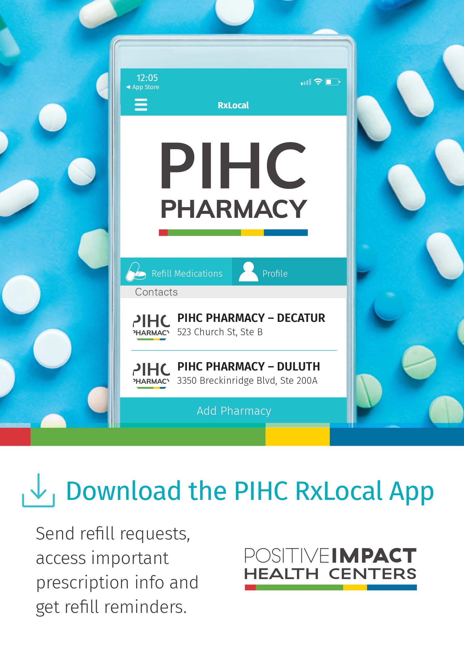 Pharmacy Mobile App – Positive Impact Health Center